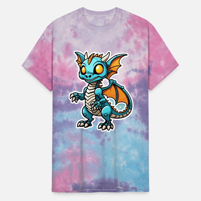 Cute Skeleton Dragon Illustration