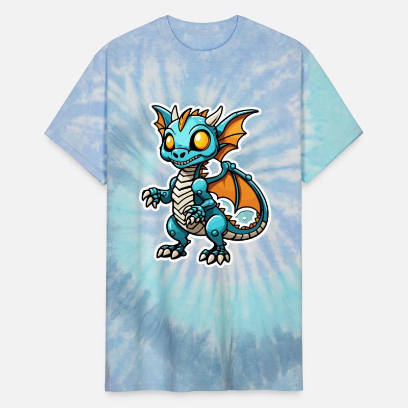 Cute Skeleton Dragon Illustration