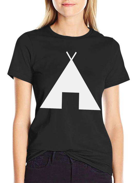 Minimalist Teepee Graphic T-Shirt - Casual Style