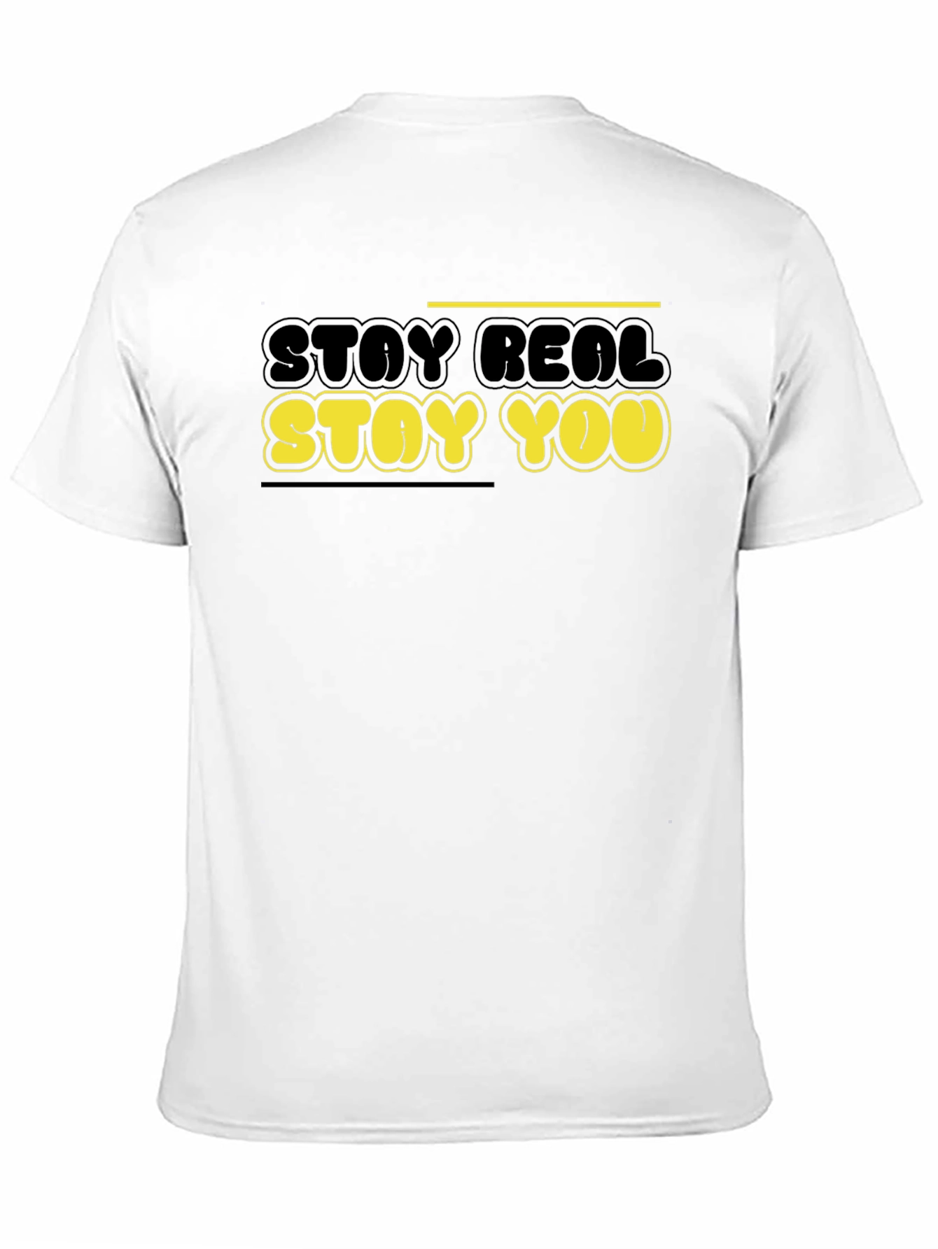 Stay Real Stay You Graphic Tee - Black