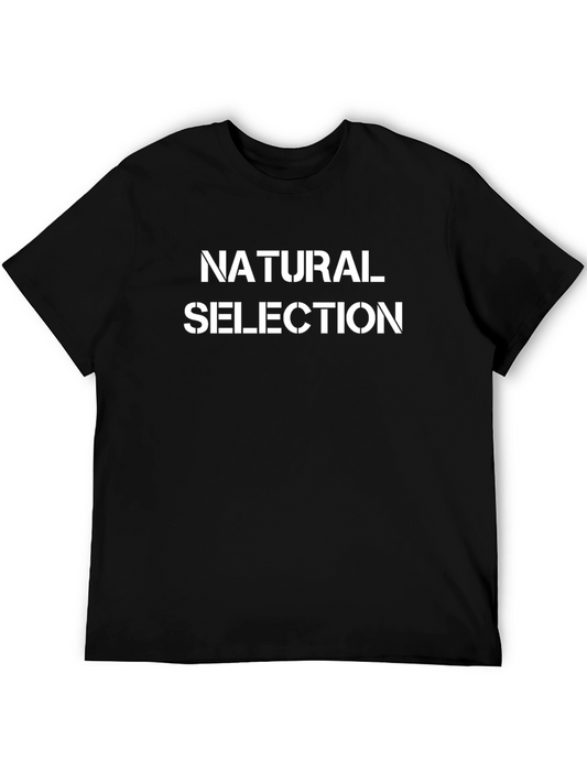 Natural Selection Graphic Tee - Black Cotton
