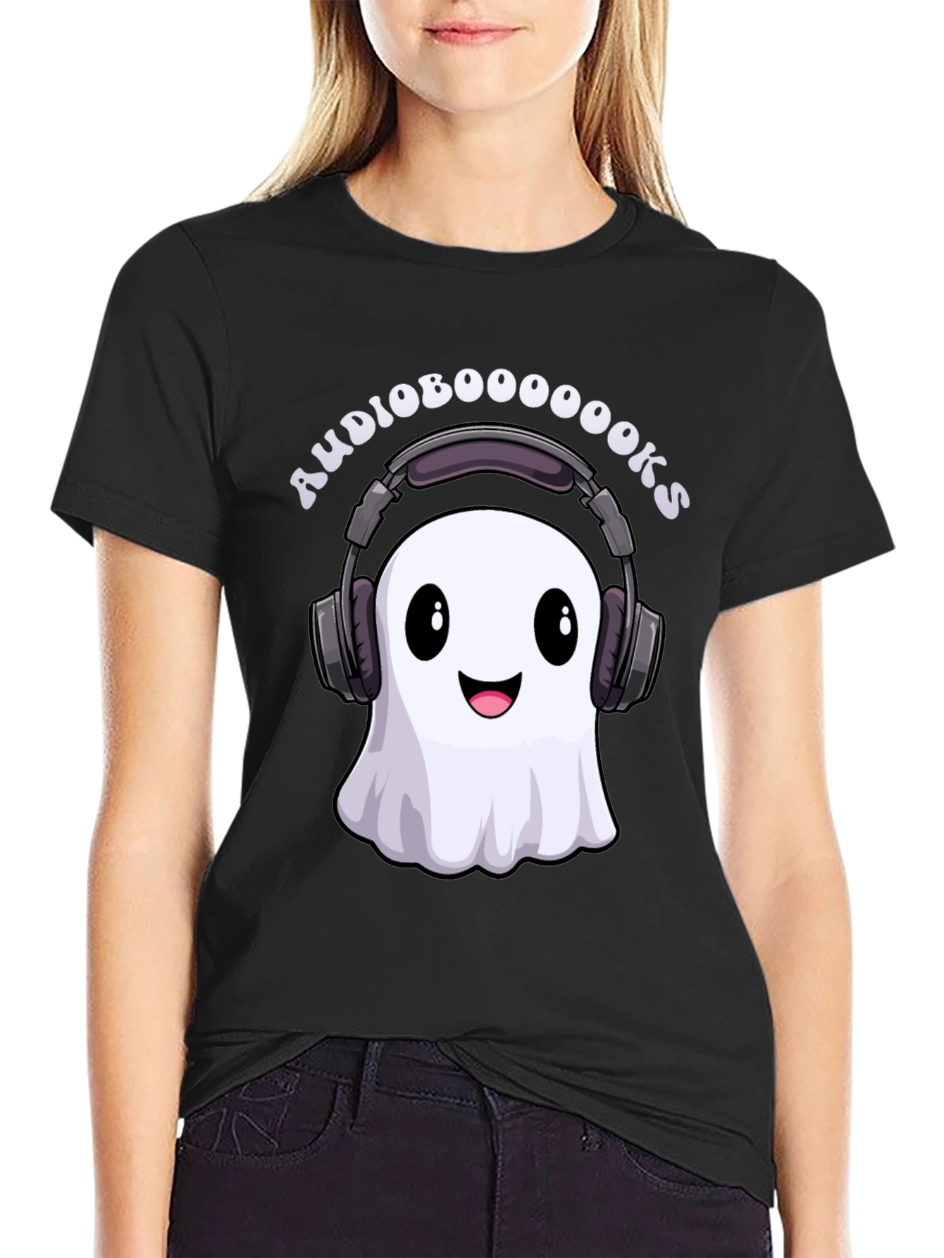 Audioboooooooks Ghost T-Shirt