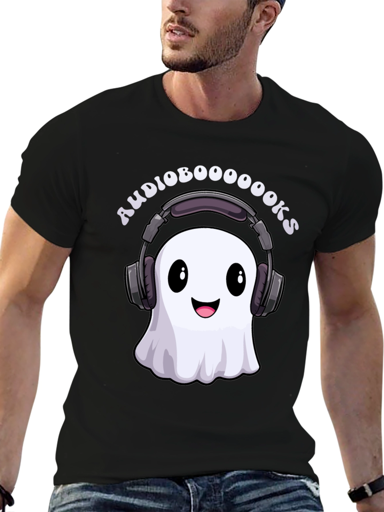 Audioboooooooks Ghost T-Shirt