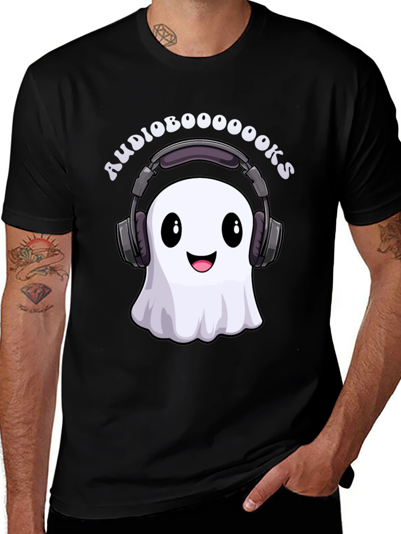 Audioboooooooks Ghost T-Shirt