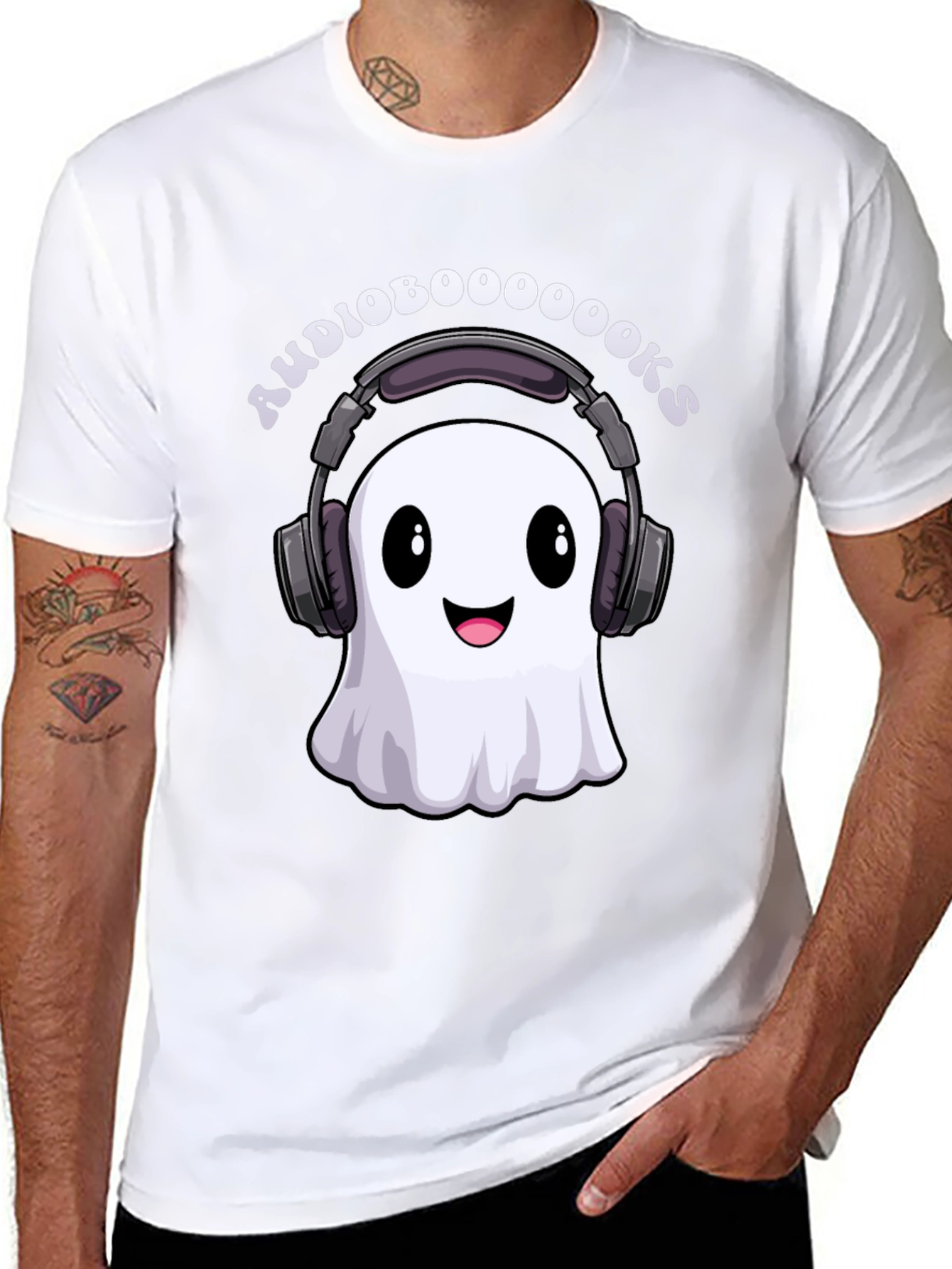 Audioboooooooks Ghost T-Shirt