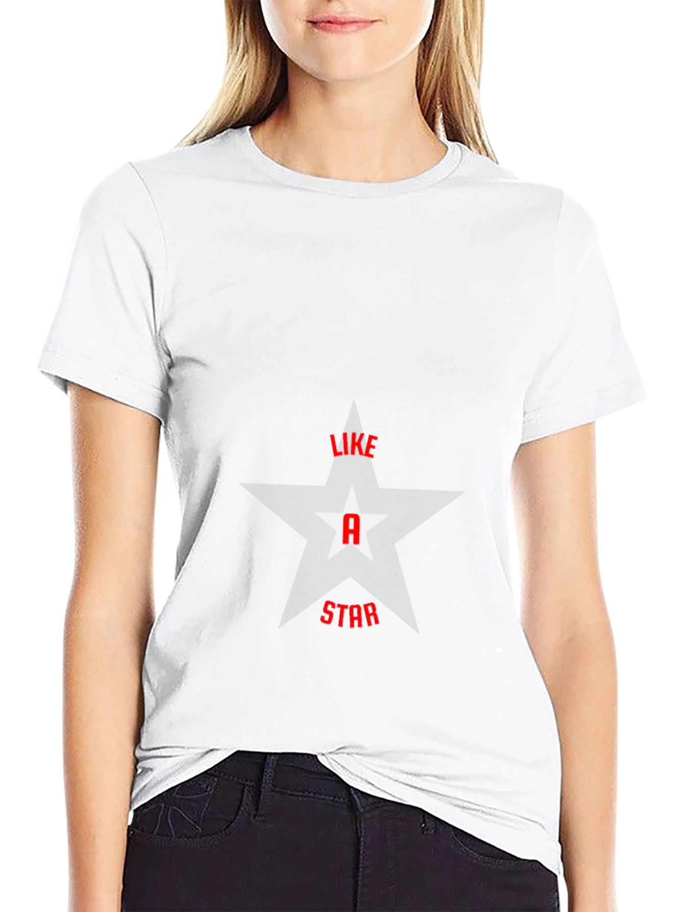 Like a Star Graphic T-Shirt - Black