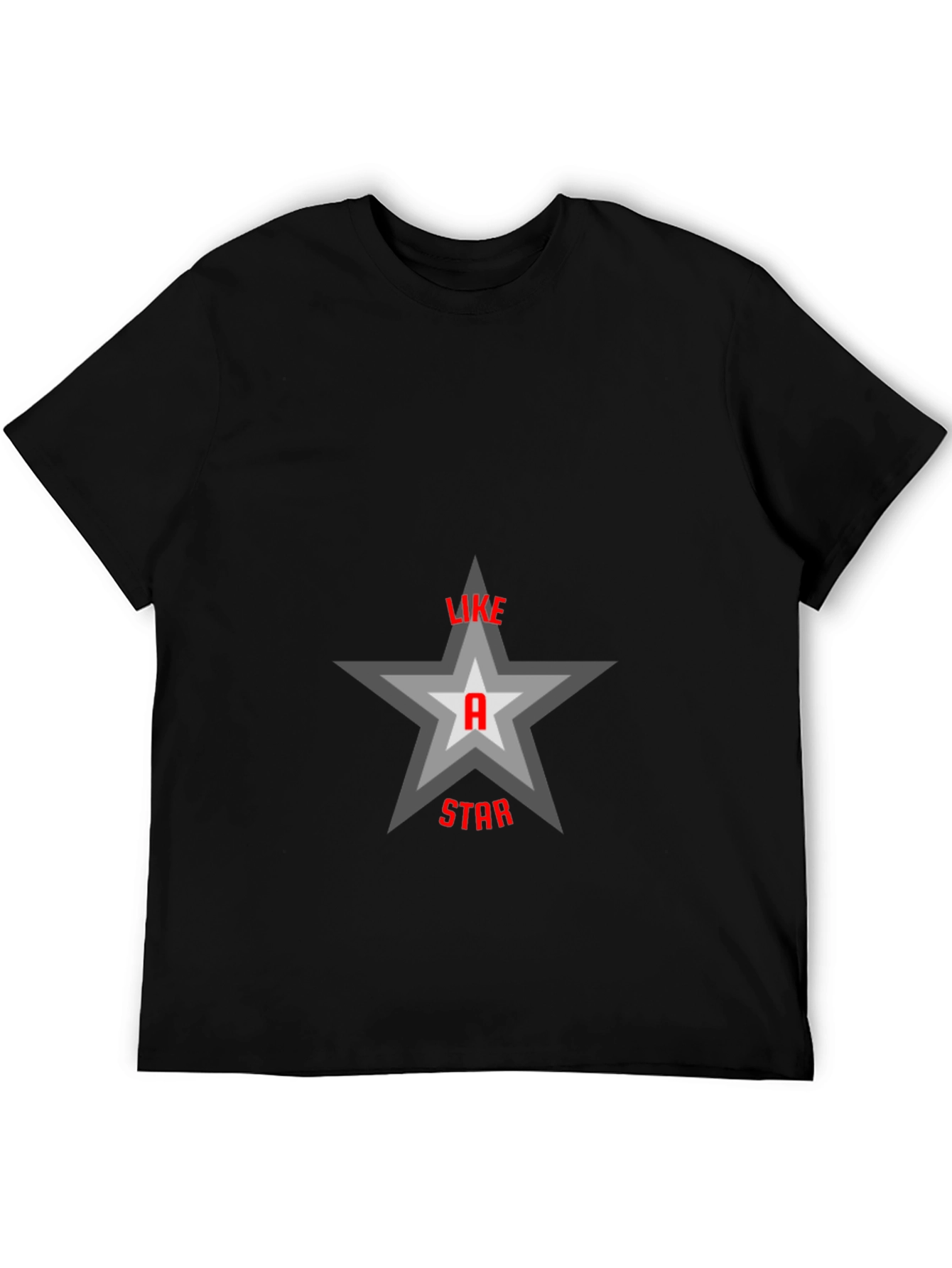 Like a Star Graphic T-Shirt - Black