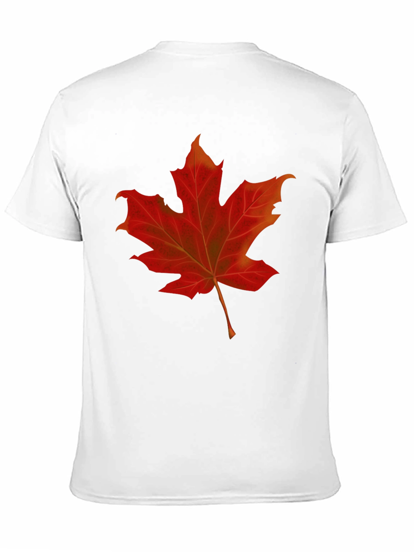 Maple Leaf Graphic Tee - Black Cotton Shirt