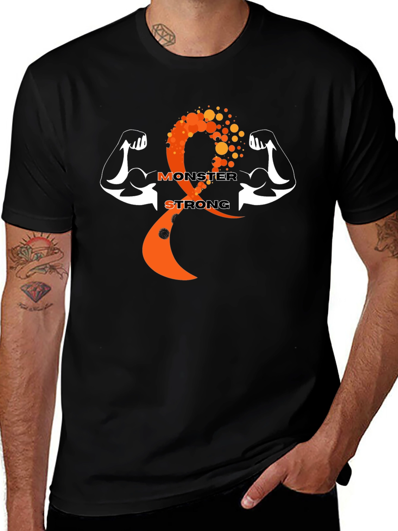 Monster Strong Black Graphic Tee