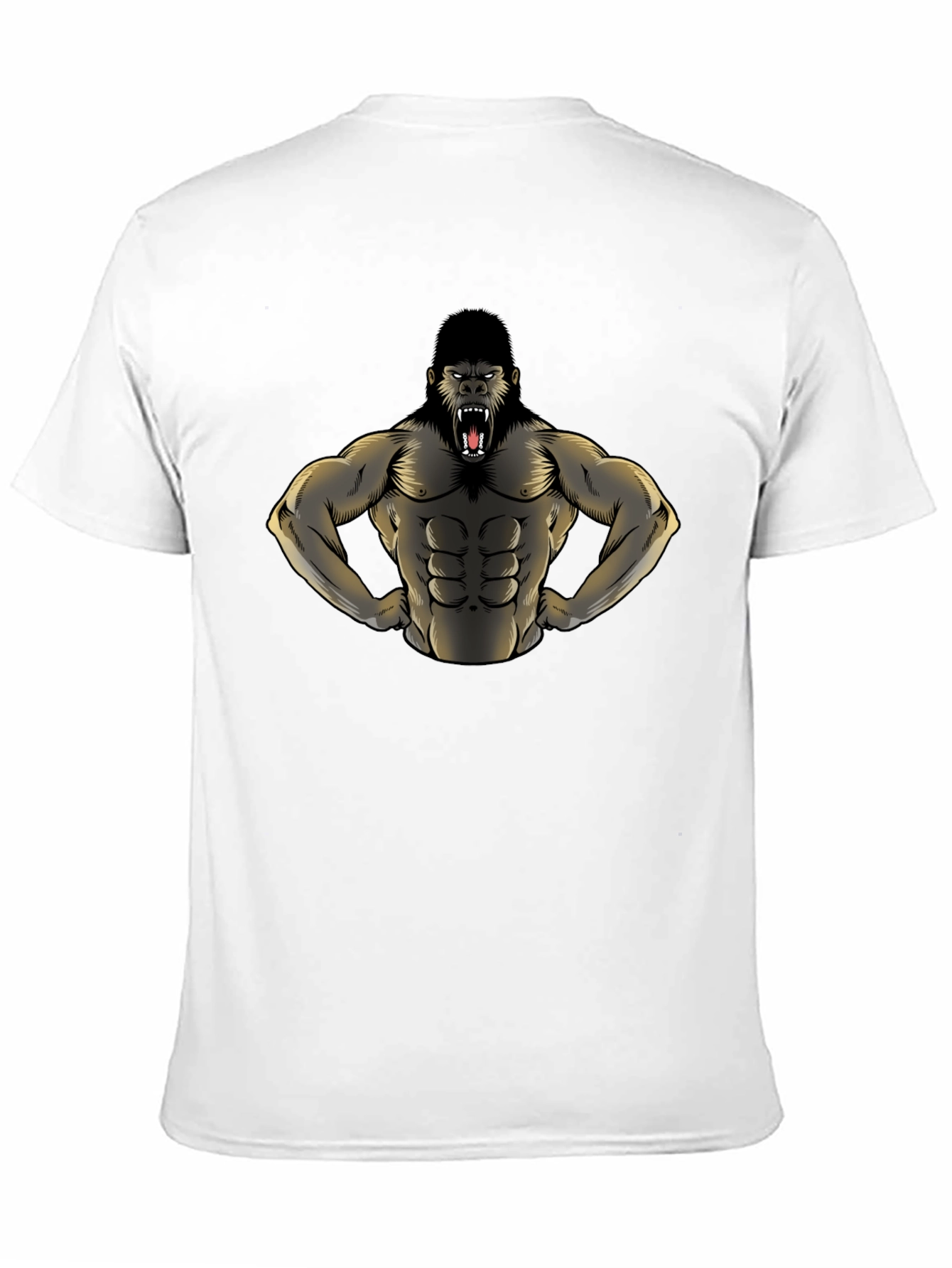 Gorilla Muscle Tee - Black Graphic T-Shirt
