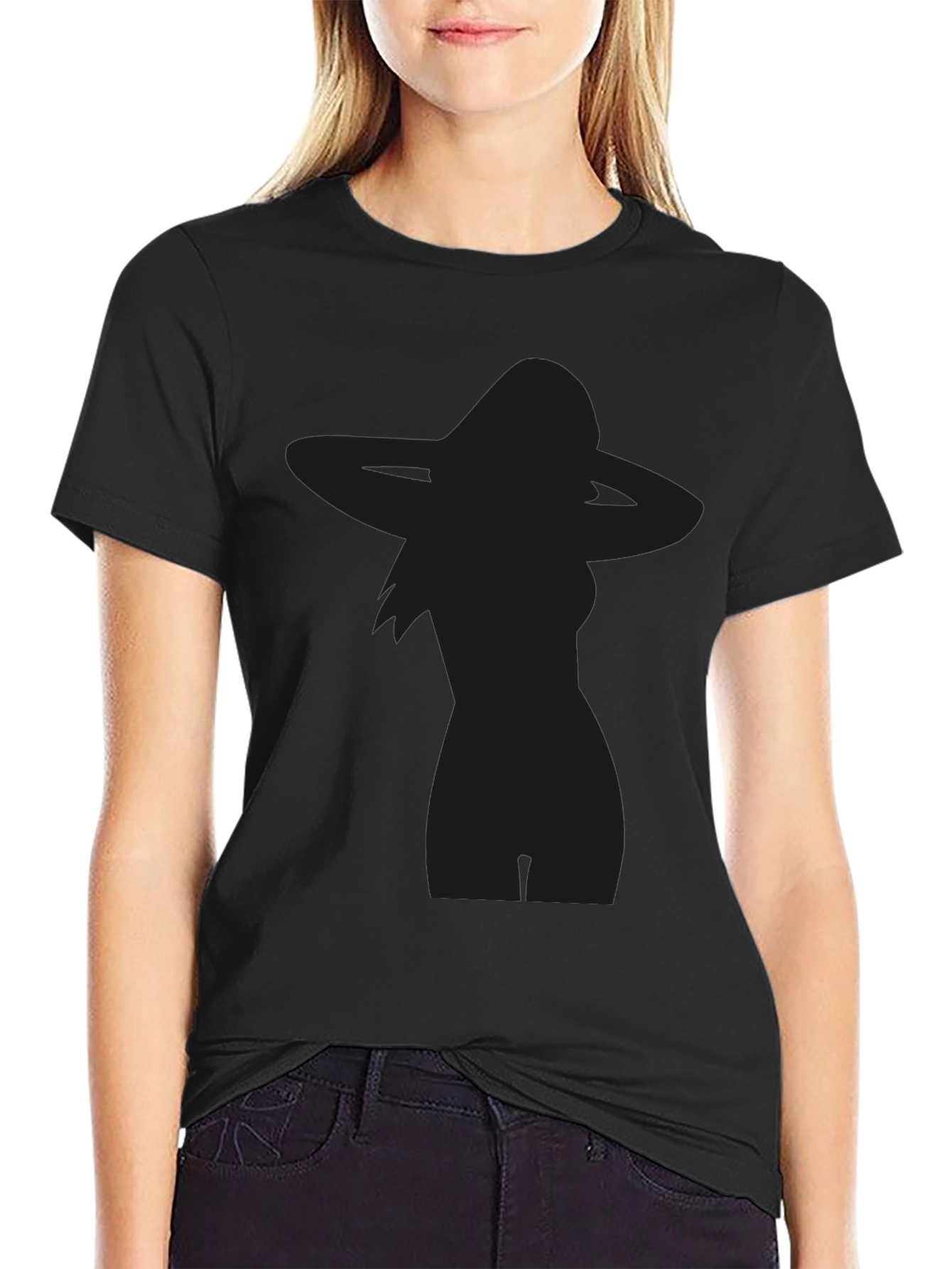 Silhouette Tee - Sexy Woman Print