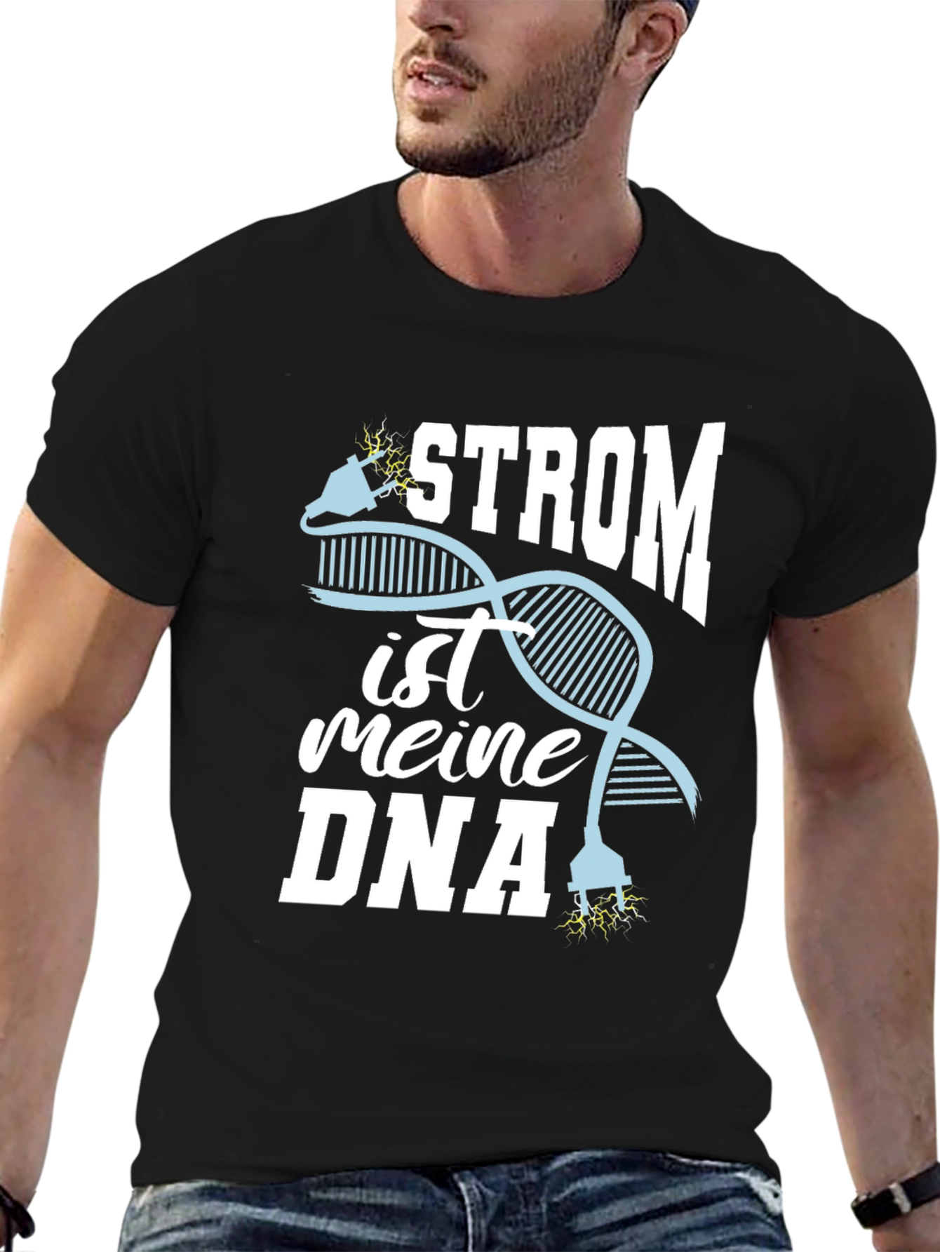Strom ist meine DNA T-Shirt - Electrician DNA Tee