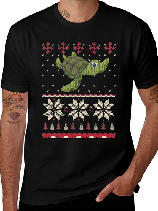 Turtle Ugly Christmas Sweater T-Shirt