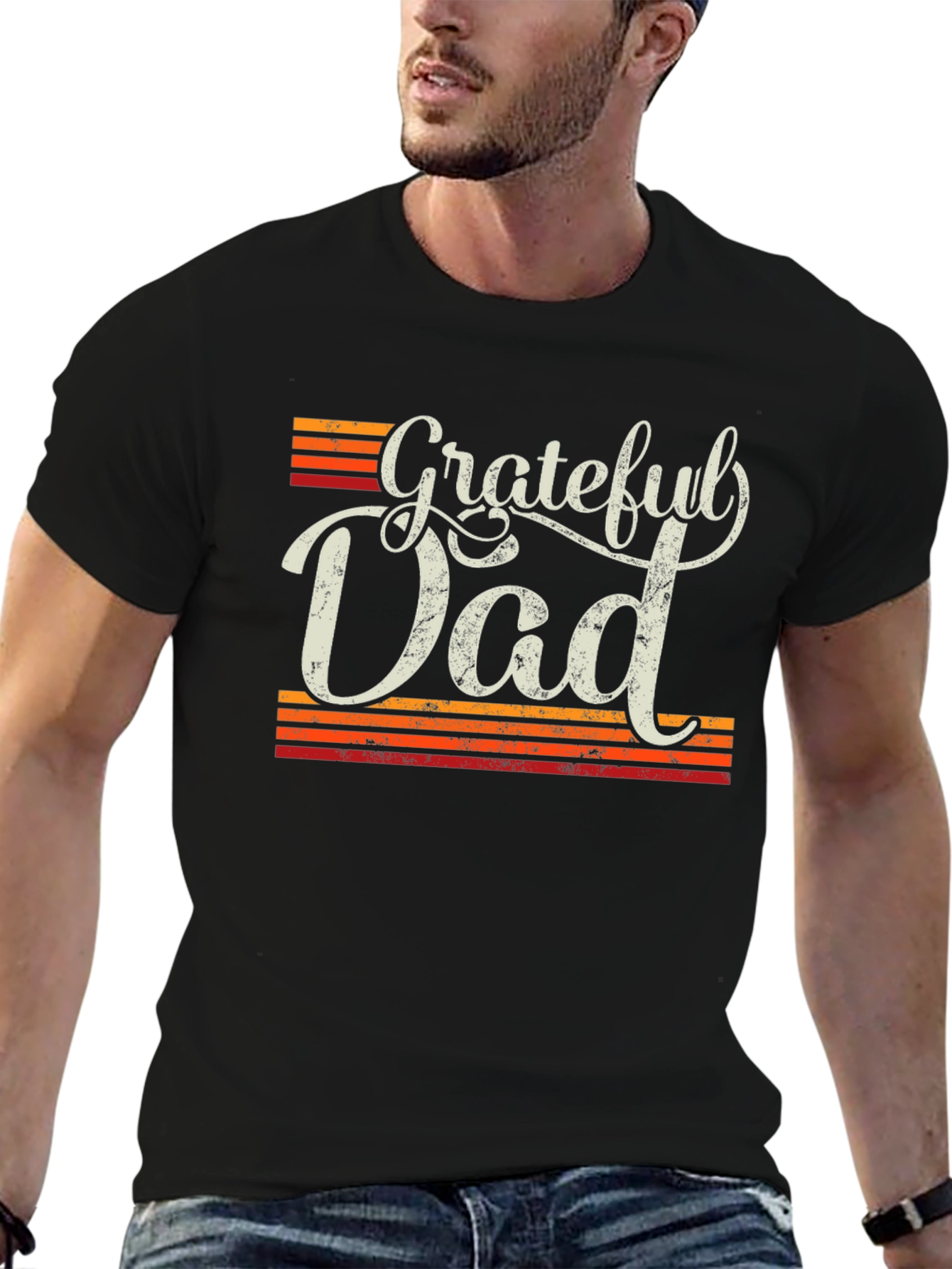Grateful Dad Retro Graphic T-Shirt