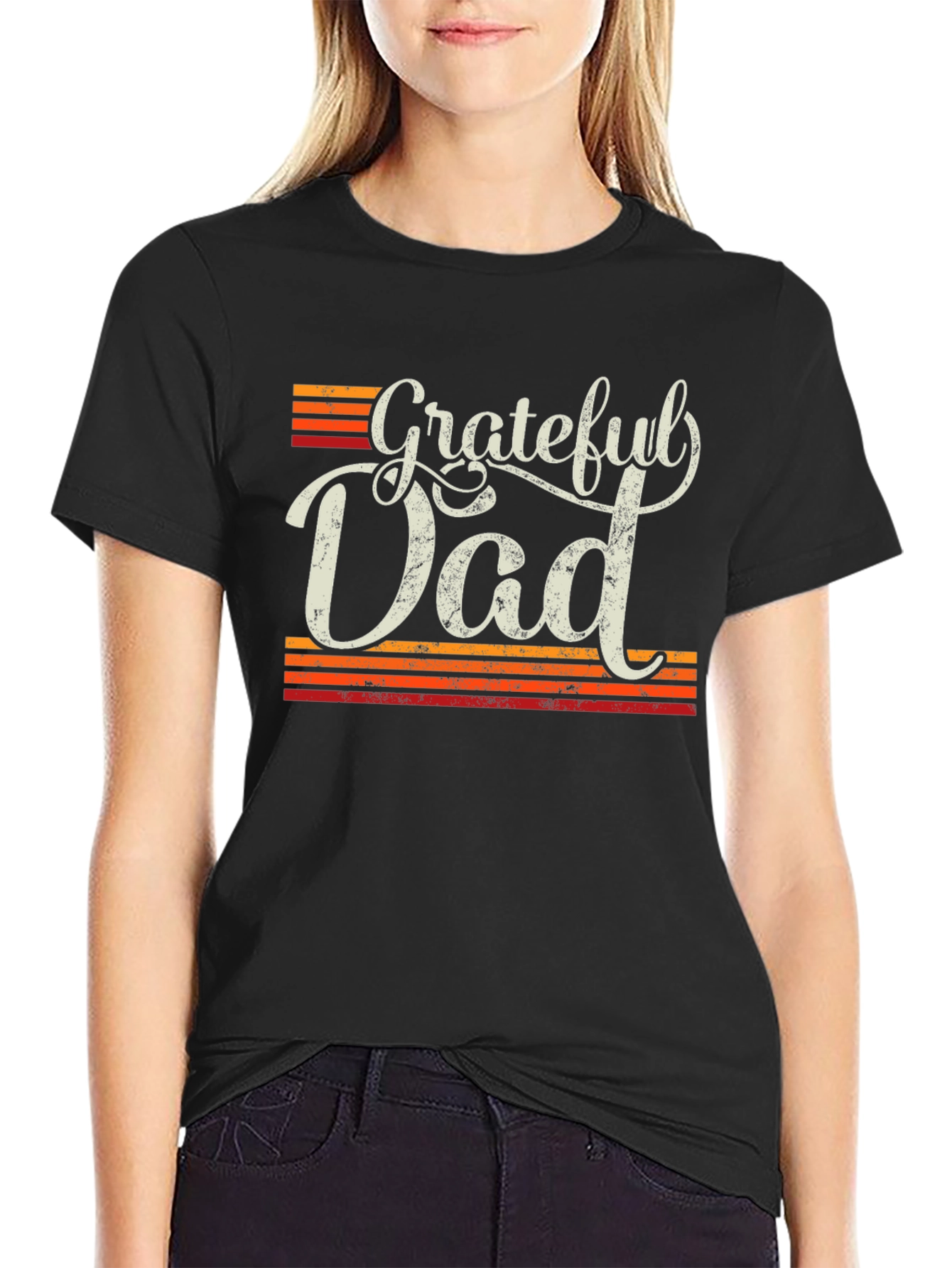 Grateful Dad Retro Graphic T-Shirt