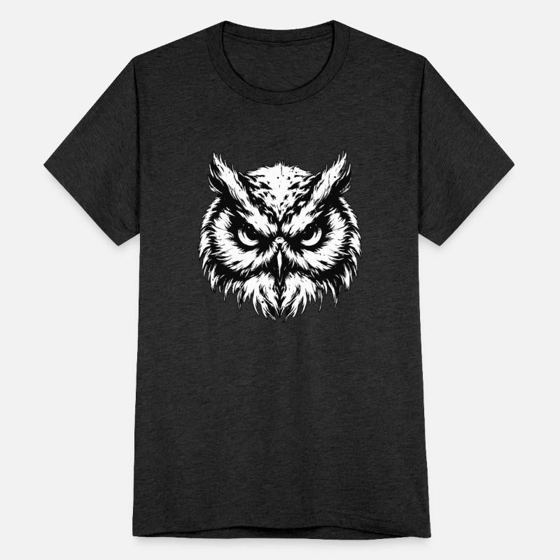 Dark Art Owl Bird Face Ghost Wild Night Life