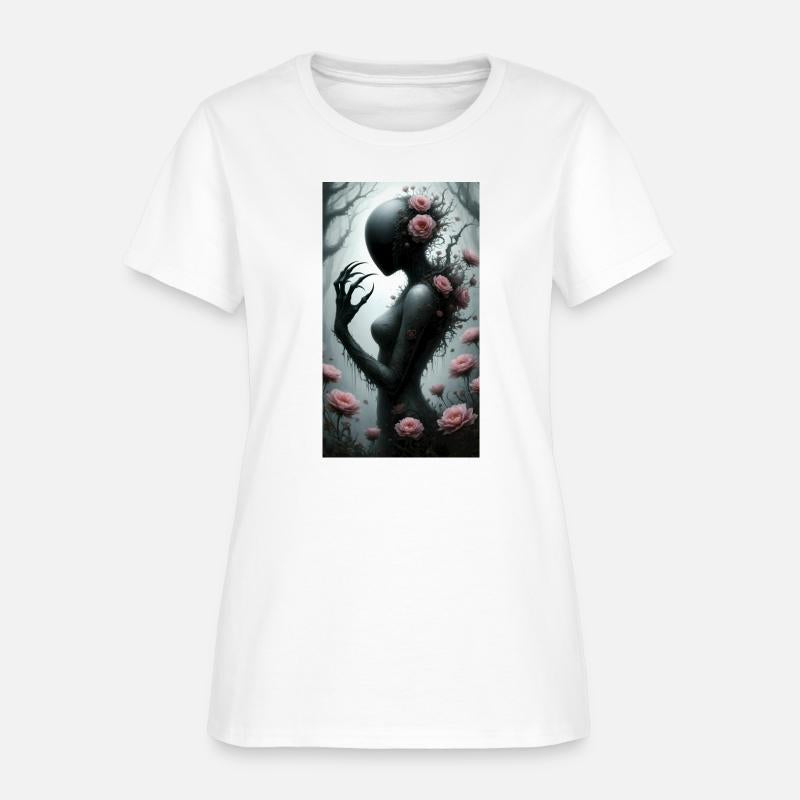 Dark Forest Nymph with Blooming Roses
