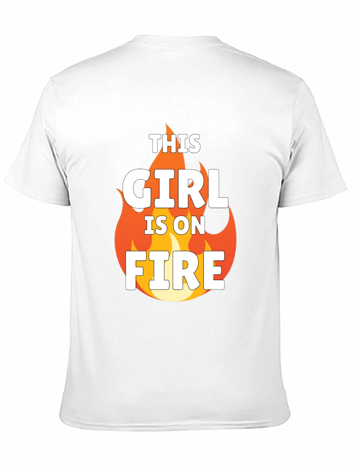 This Girl Is On Fire Graphic Tee - Black