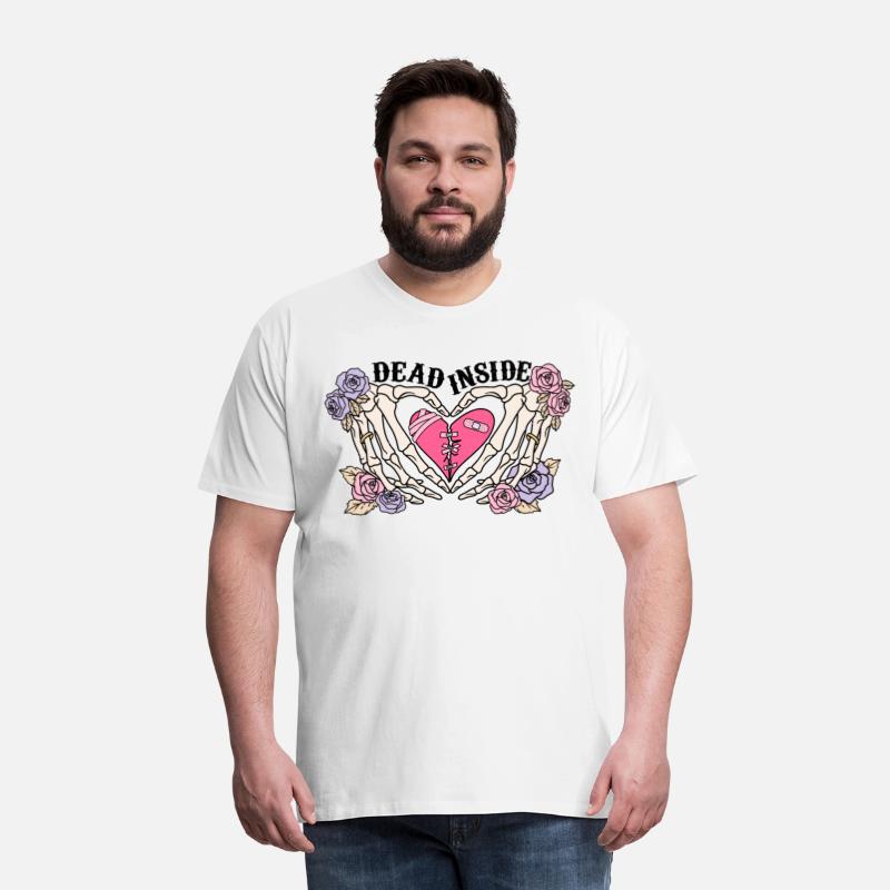 Dead Inside Skeleton Hands Heart