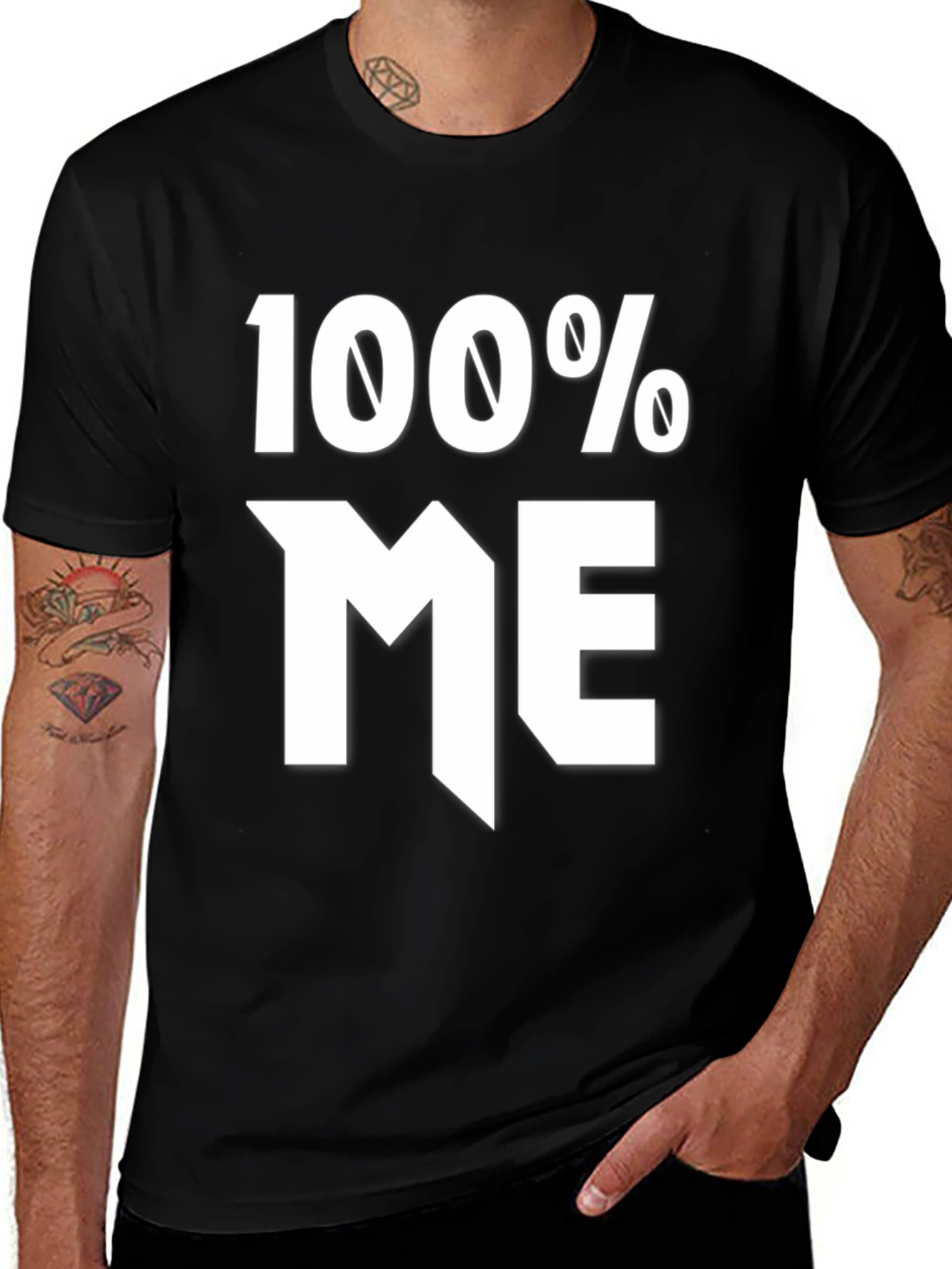100% Me Graphic Tee - Bold Statement Shirt