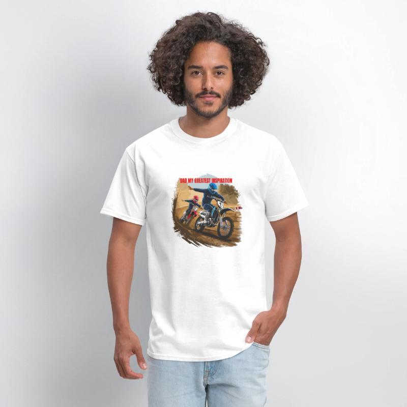 Dirt Track Duo: Motocross Father's Day Tee