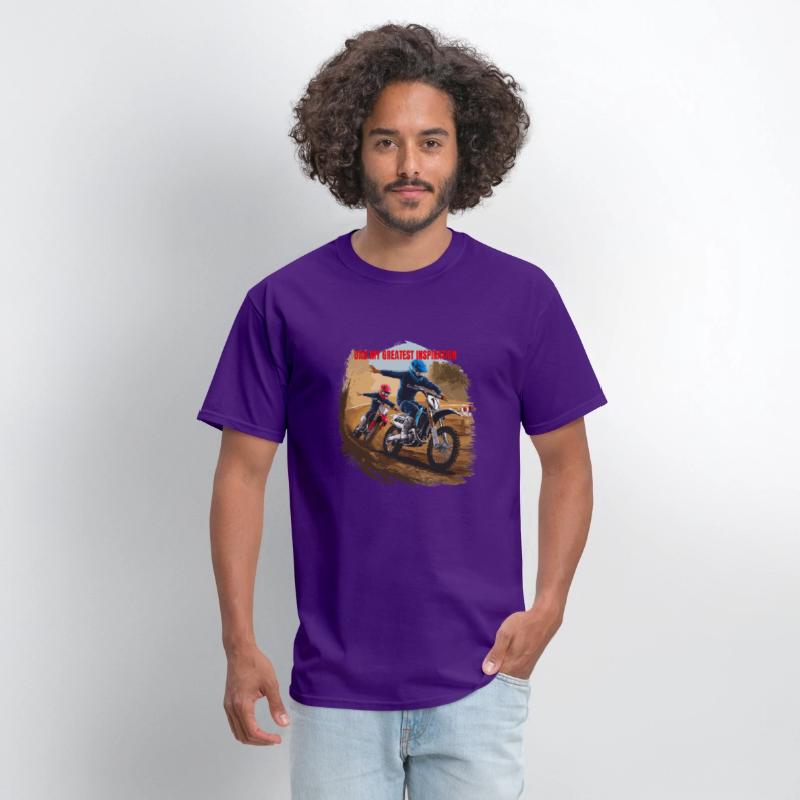 Dirt Track Duo: Motocross Father's Day Tee