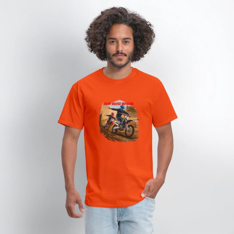 Dirt Track Duo: Motocross Father's Day Tee
