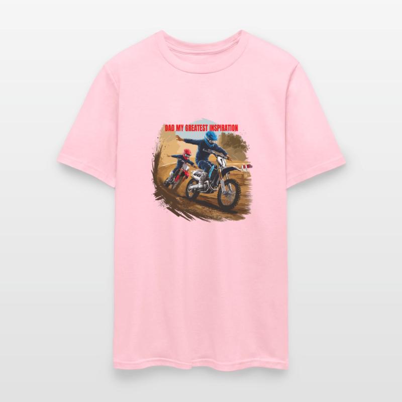 Dirt Track Duo: Motocross Father's Day Tee