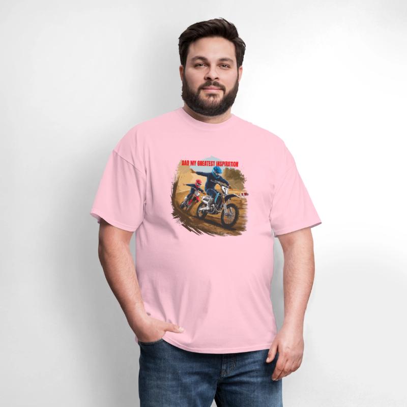 Dirt Track Duo: Motocross Father's Day Tee