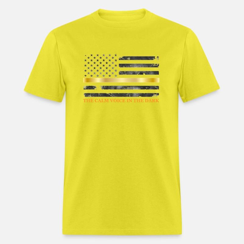 Dispatcher - Thin Yellow Gold Line 911 Emergency