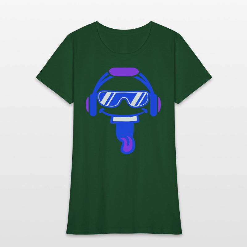 DJ Face Laughing Happy Head Sunglasses Music Party