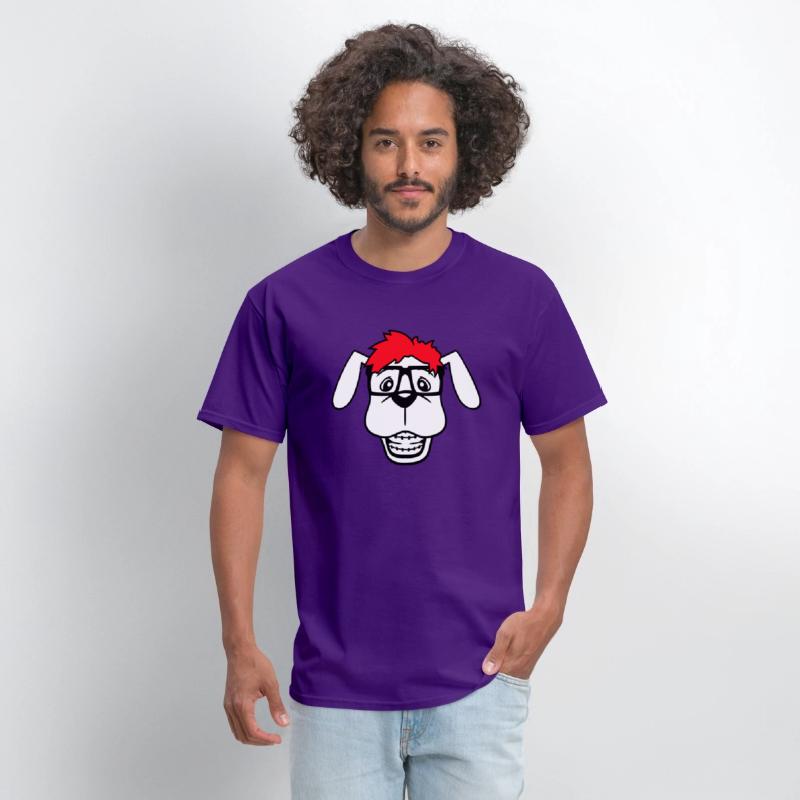 Dog Nerd Horn-Rimmed Glasses Geek Braces Smart Fun