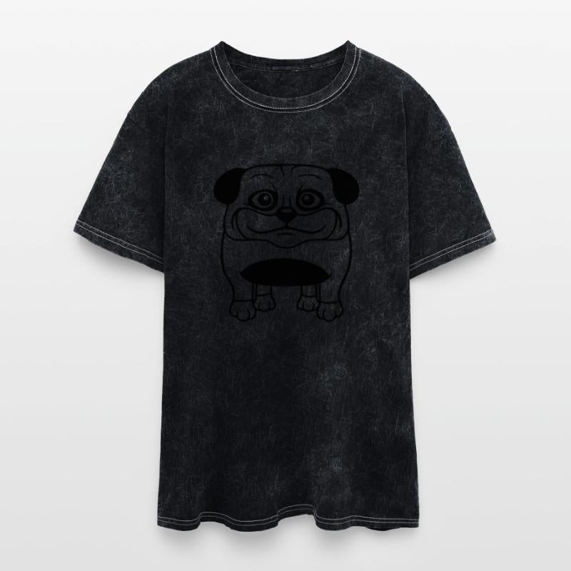 Dog Pug Small Cute Thick Lovely Happy Comic Funny