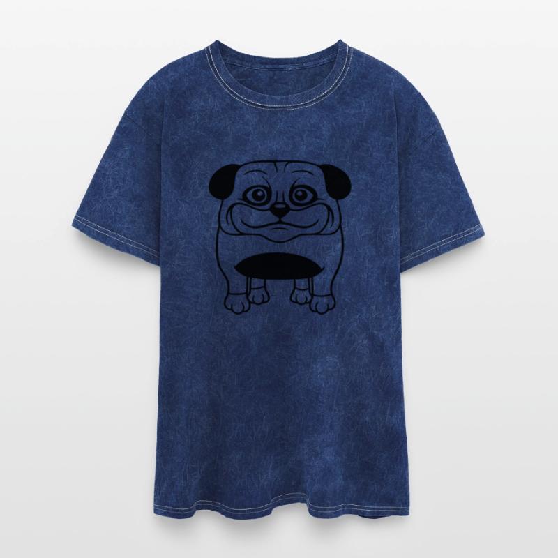Dog Pug Small Cute Thick Lovely Happy Comic Funny