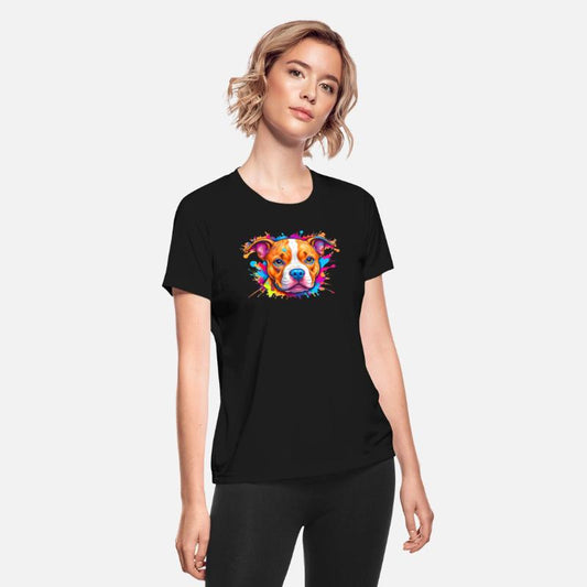 Dog Puppy Logo Colorful Splash of Color