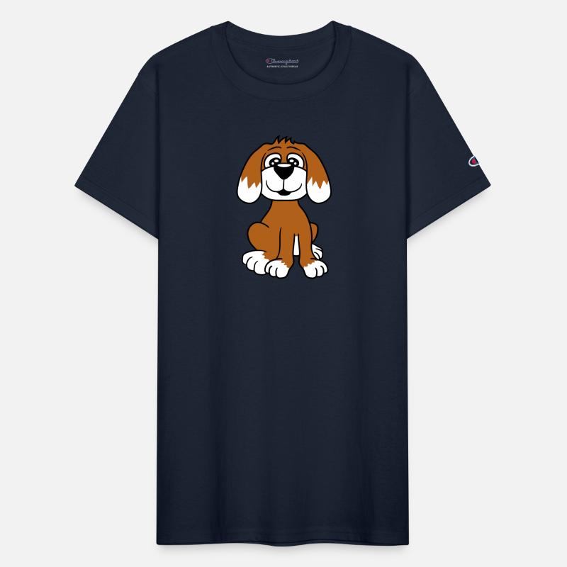 Dog Sits Cute Little Happy Puppy Pet Friendly Fun