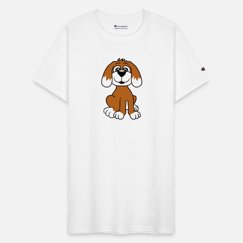 Dog Sits Cute Little Happy Puppy Pet Friendly Fun