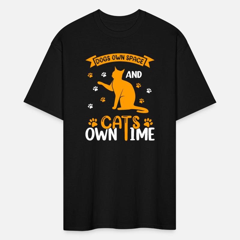 Dogs own space and cats own time