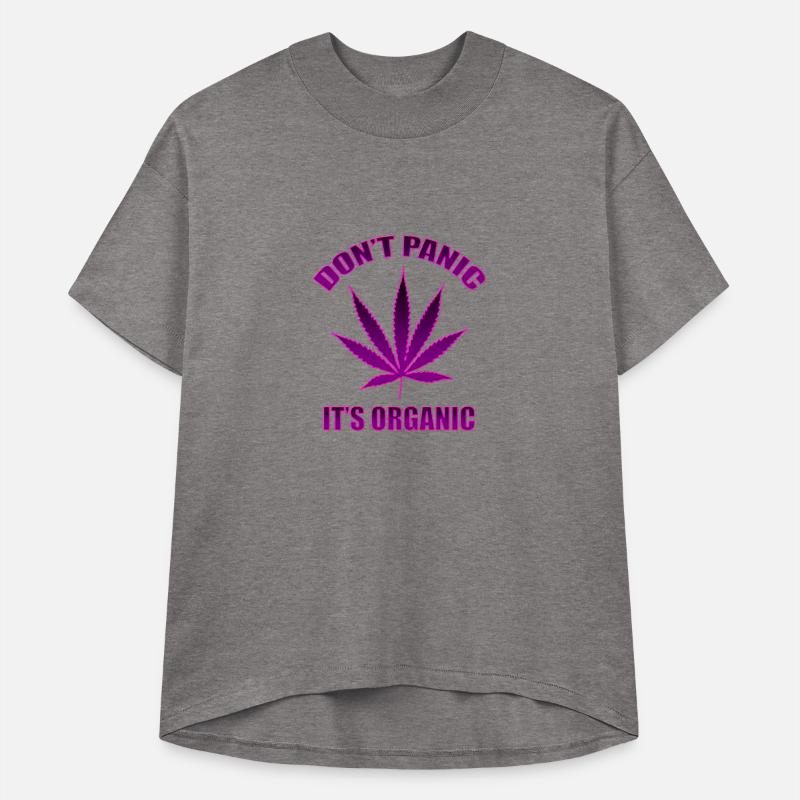 Don't panic it's Organic Cannabis Leaf Purple Logo