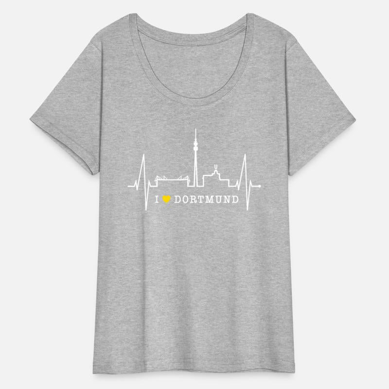 Dortmund Skyline Heartbeat Love Red Heart Ruhrpott