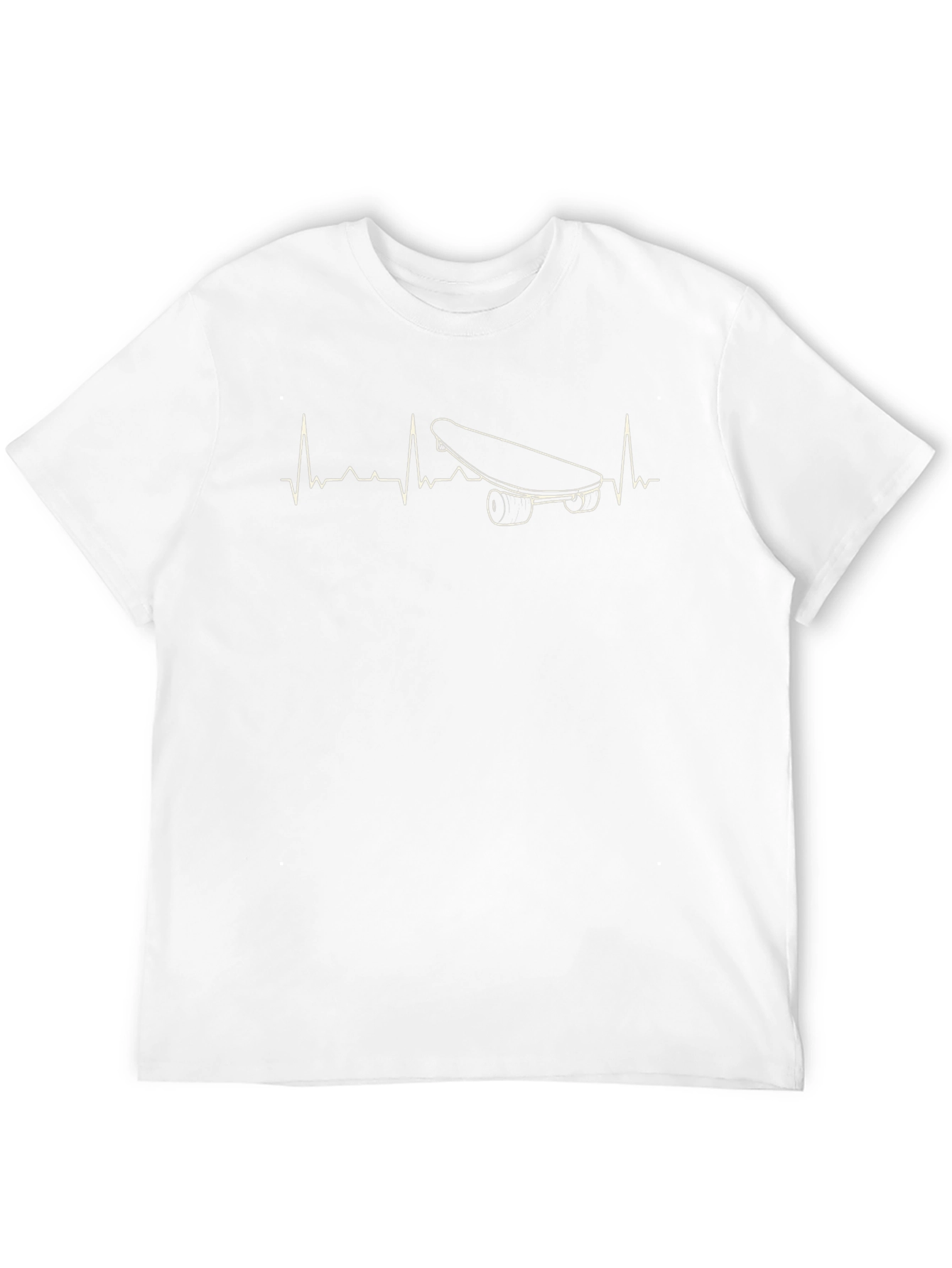Skateboarding Heartbeat T-Shirt: Ride the Pulse!