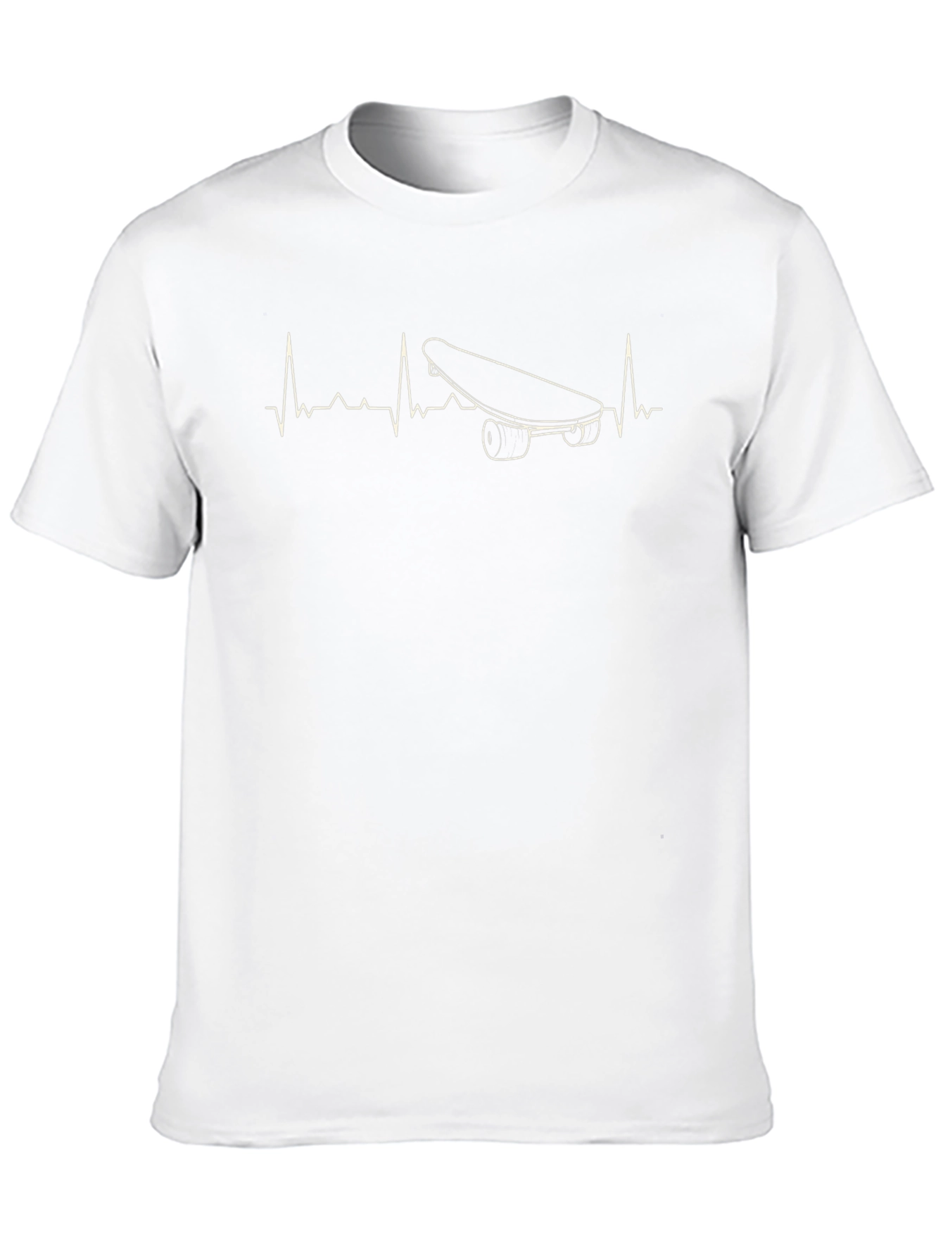 Skateboarding Heartbeat T-Shirt: Ride the Pulse!
