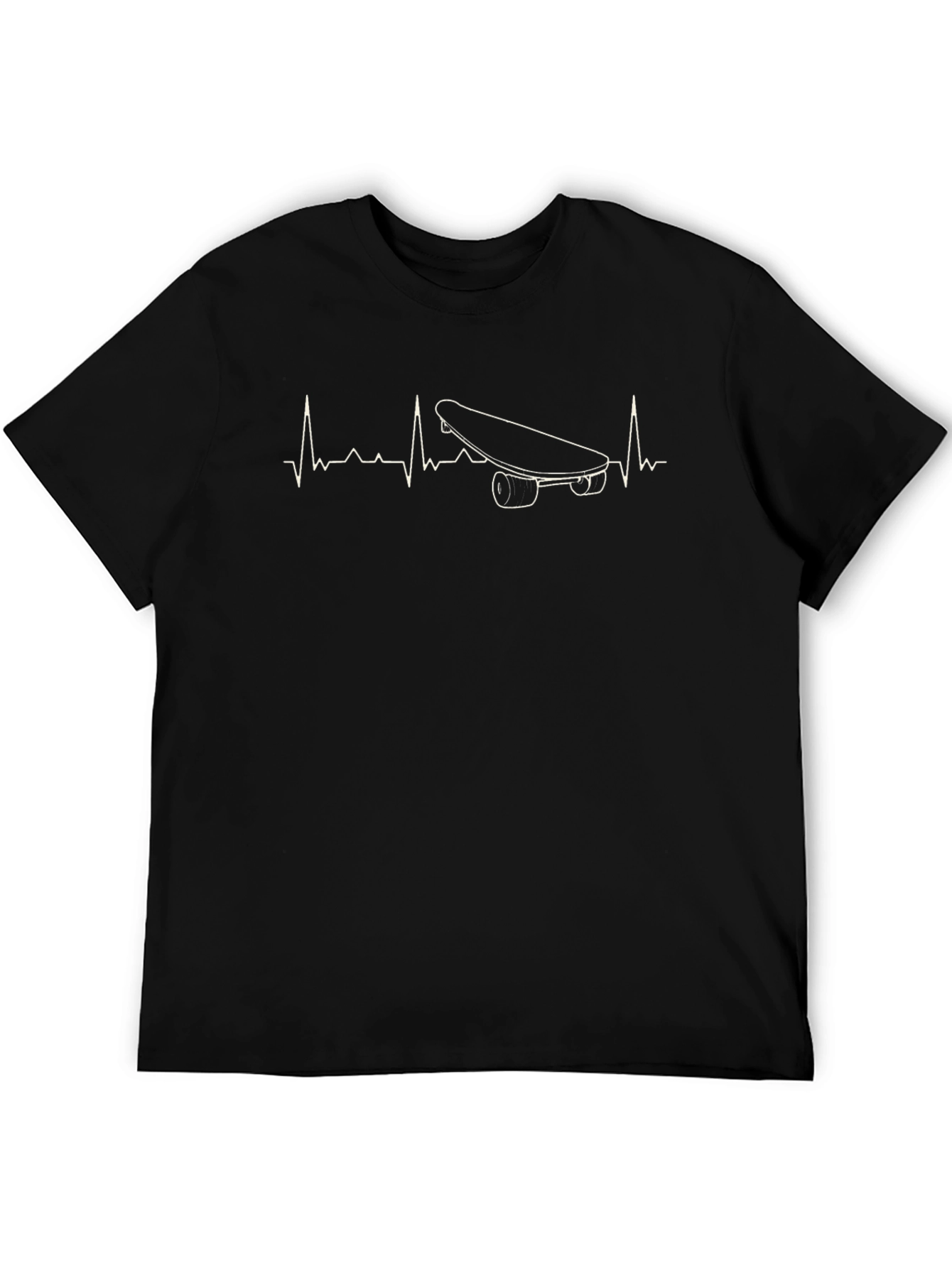 Skateboarding Heartbeat T-Shirt: Ride the Pulse!