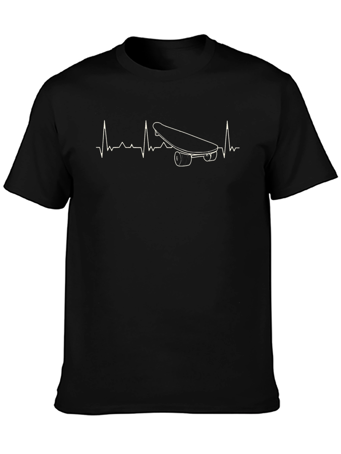 Skateboarding Heartbeat T-Shirt: Ride the Pulse!