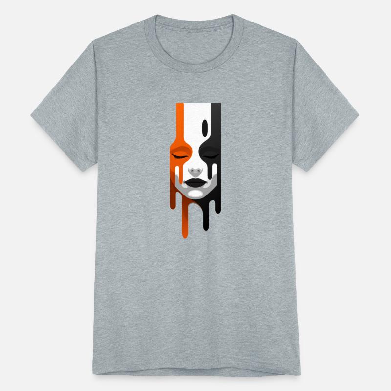 Dripping Dual Face Art Yin Yang Aesthetic Desig