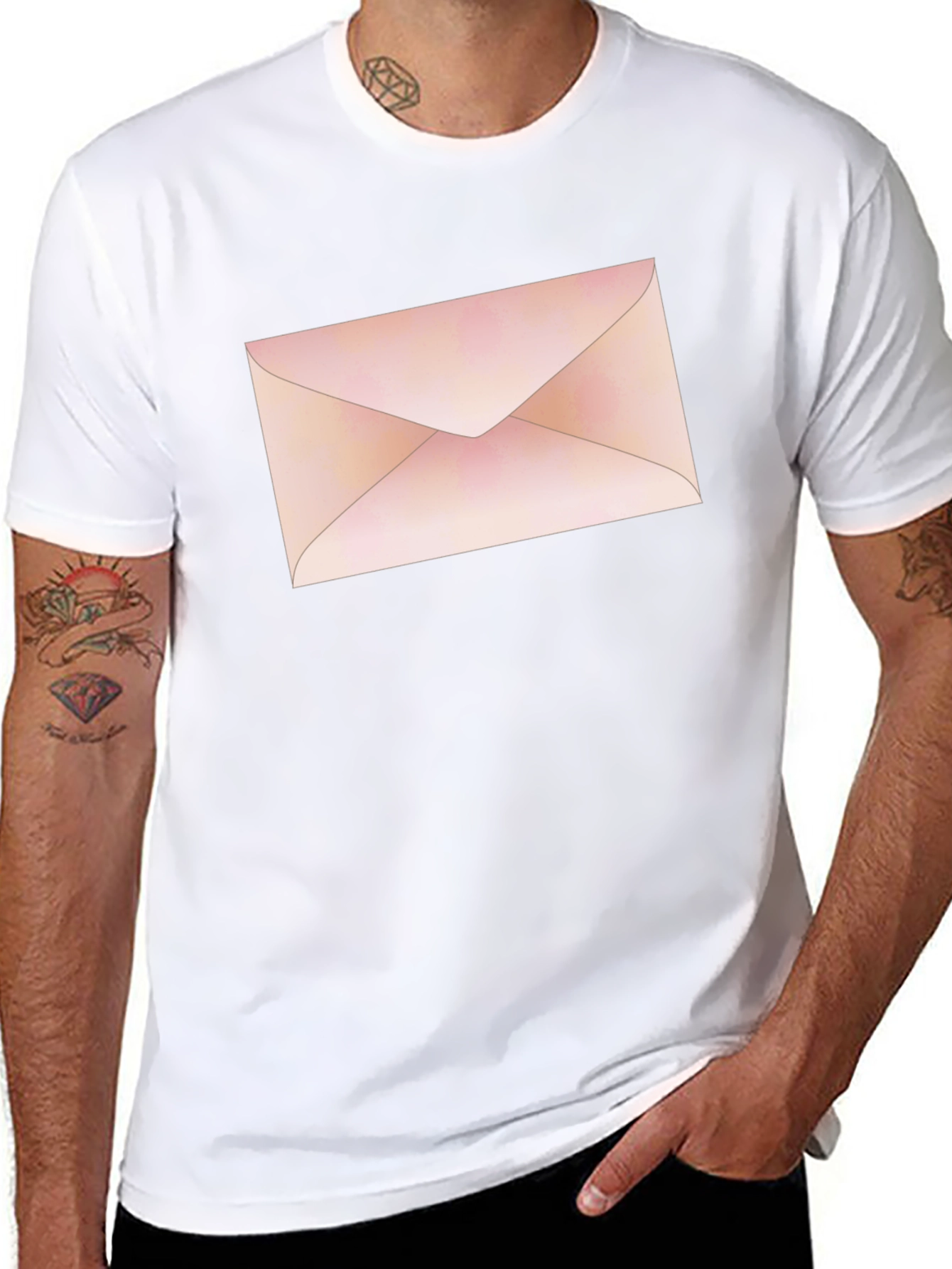 Envelope Graphic T-Shirt - Stylish Unisex Tee