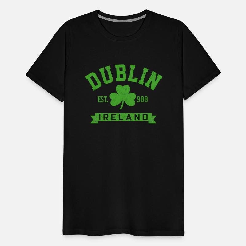 Dublin Ireland Est 988 Clover Leaf Shamrock St