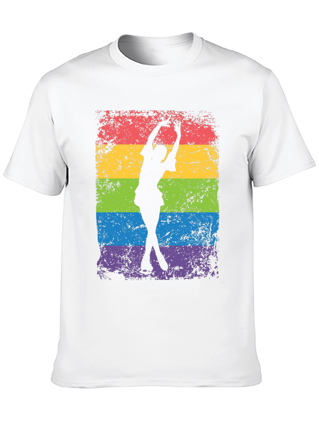 Pride LGBTQ Ice Skater Graphic Tee