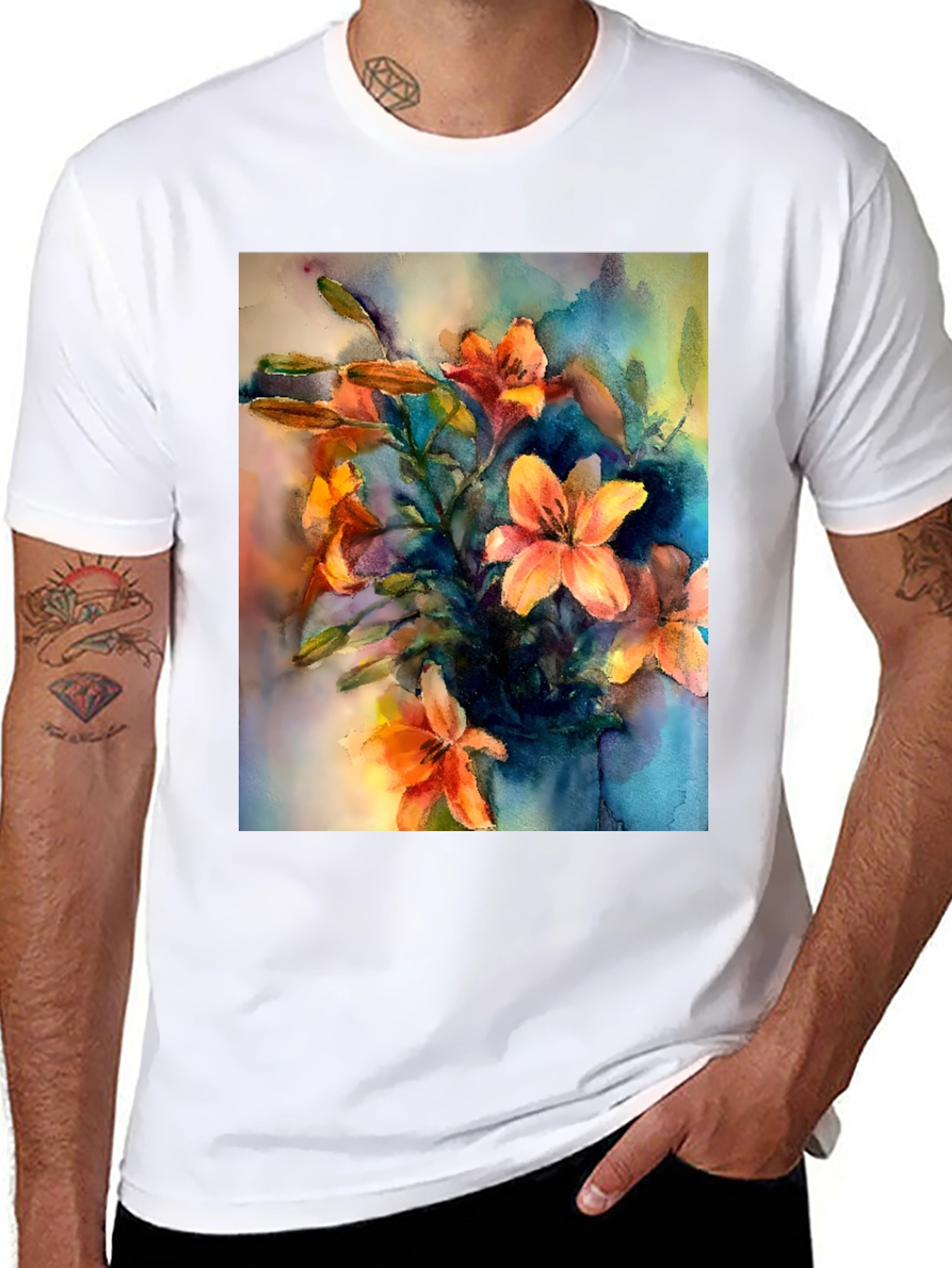 Floral Watercolor T-Shirt