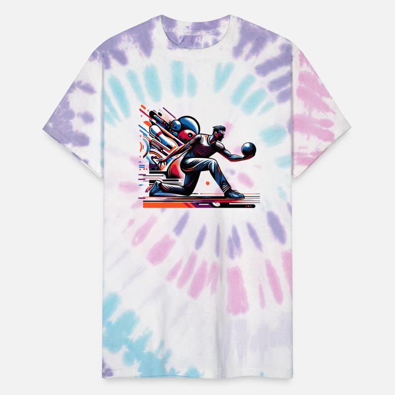 Dynamic, colorful bowlers in action